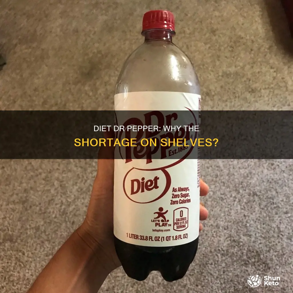 why are stores out of diet dr pepper