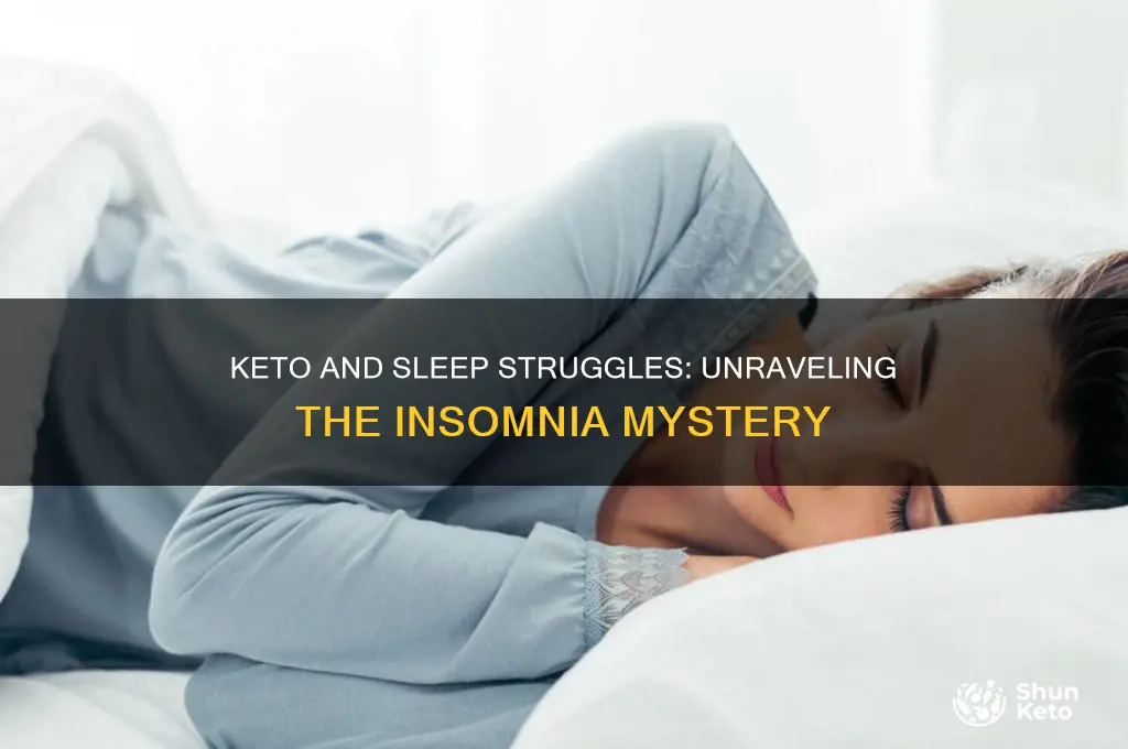 why can t i sleep on keto