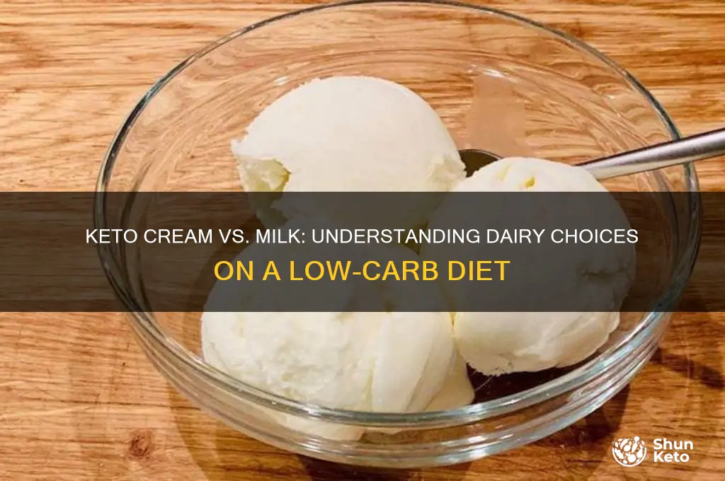 why can you have cream but not milk on keto