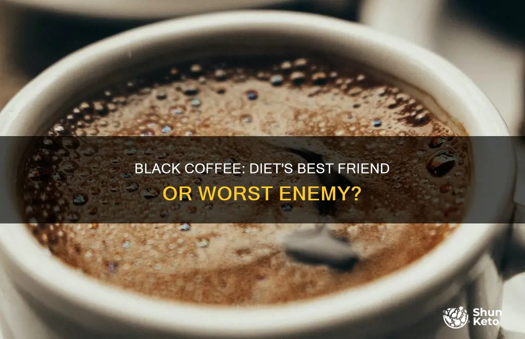 why cant you drink black coffe on a diet