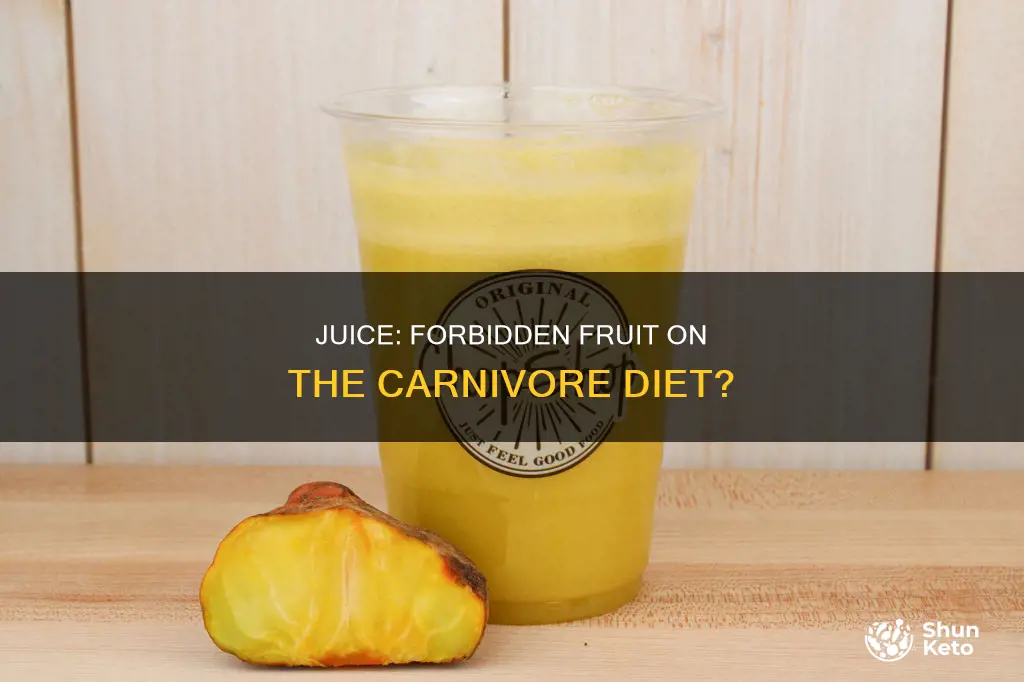 why cant you drink juice on carnivore diet