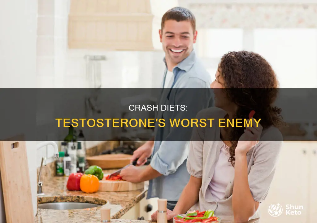 why crash diets cause decline in testosterone
