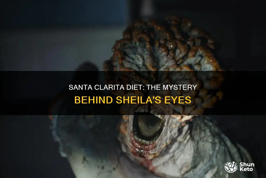 why did her eyes change in santa clarita diet