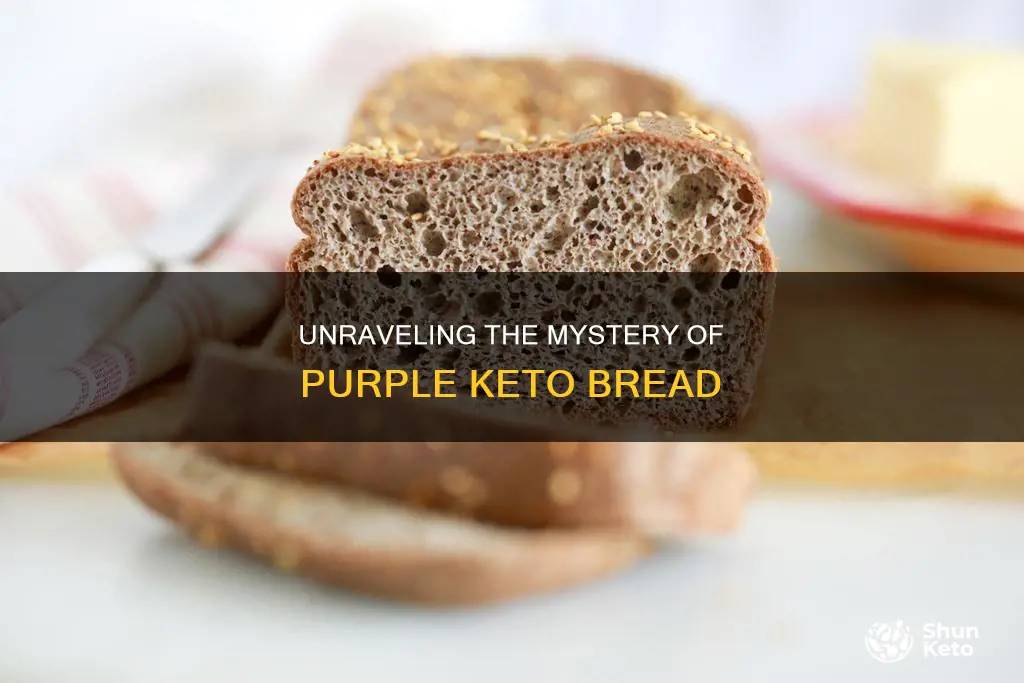 why did keto bread turn purple