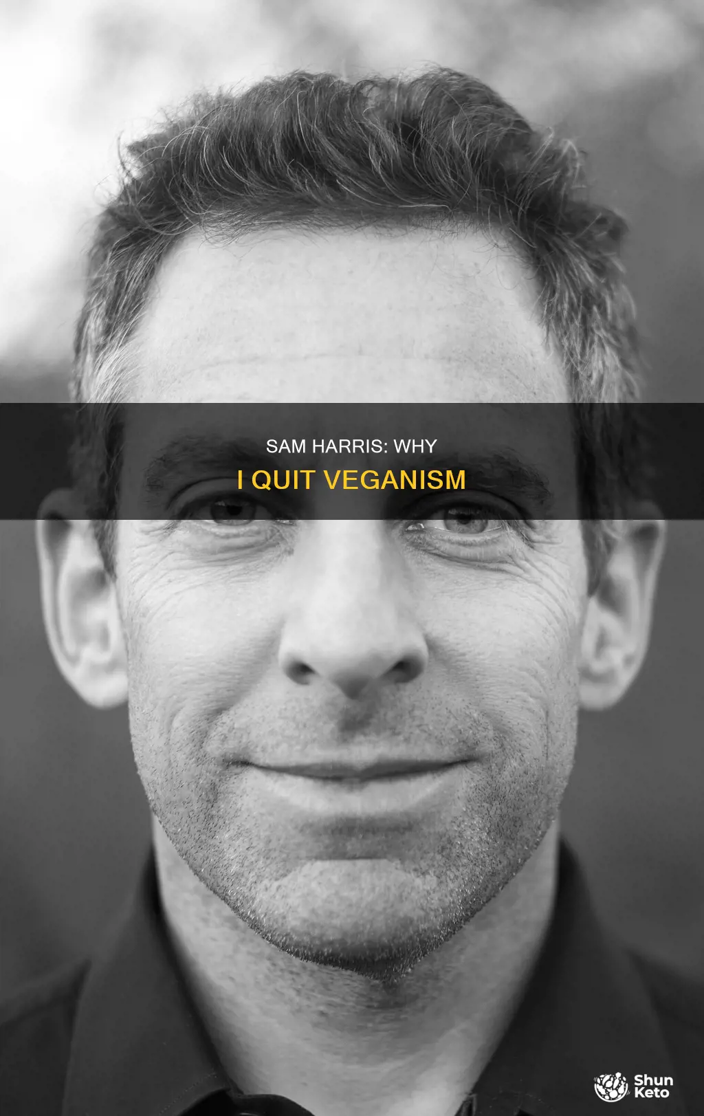 why did sam harris quit vegan diet