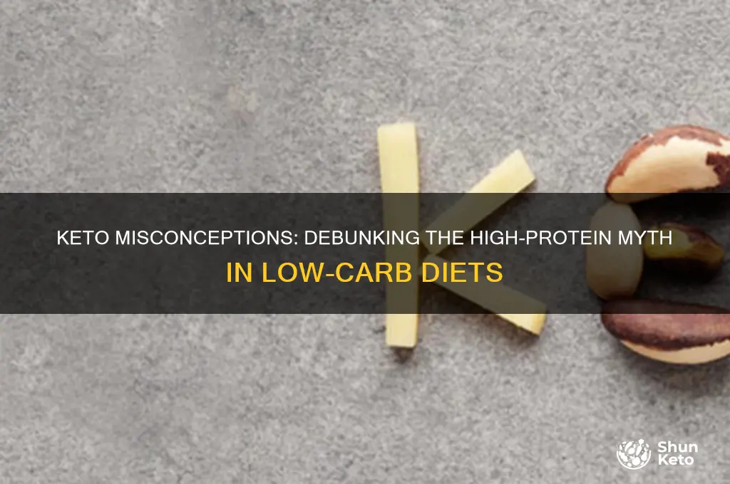 why do people assume keto diet is high protein