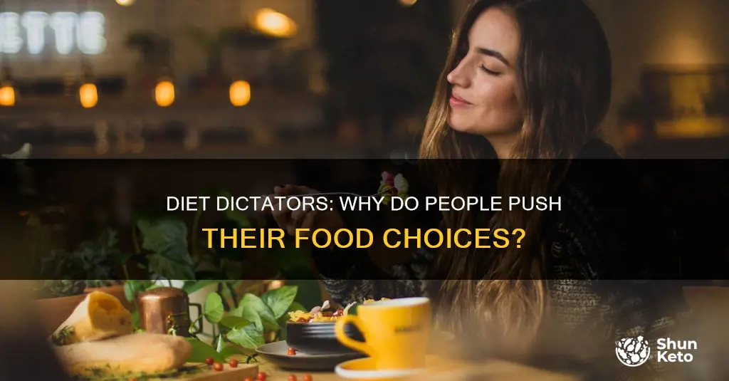 why do people push their diet changes on others