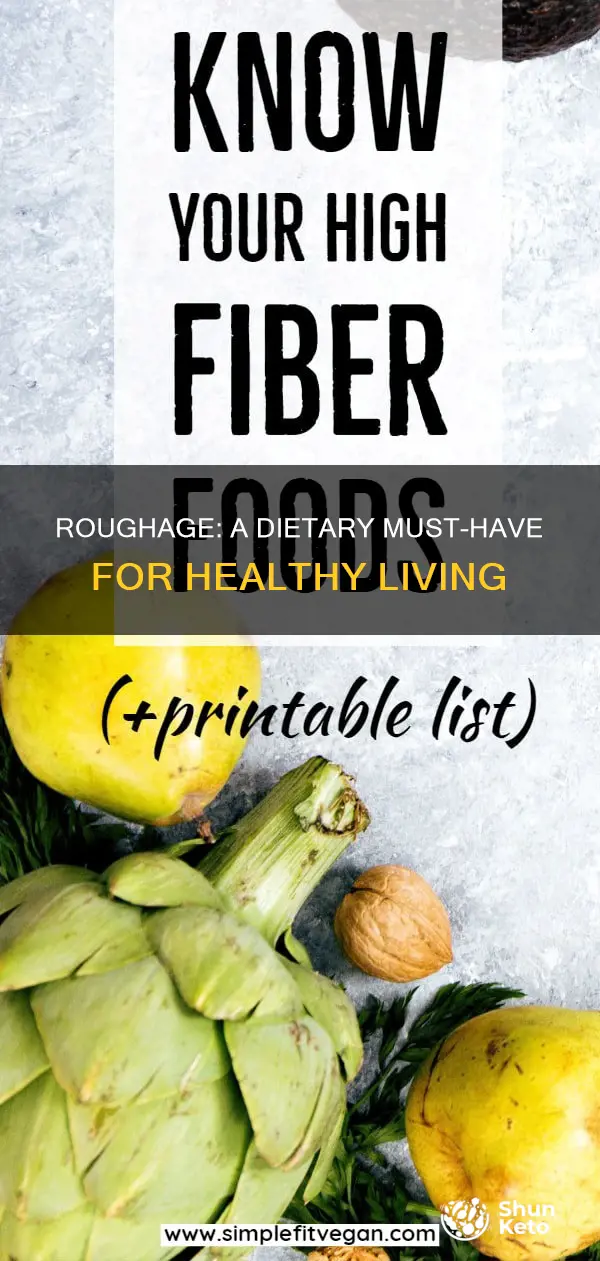 why do we need roughage in our diet