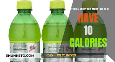 Calories in Diet Mountain Dew: What's the Deal?