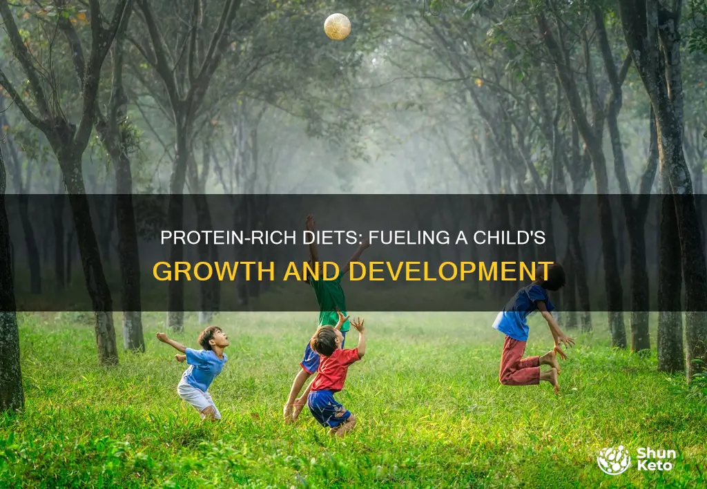 why does a growing child require protein rich diet