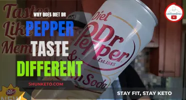 The Unique Taste of Diet Dr Pepper: Why?