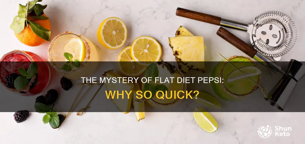 why does diet pepsi go flat so fast