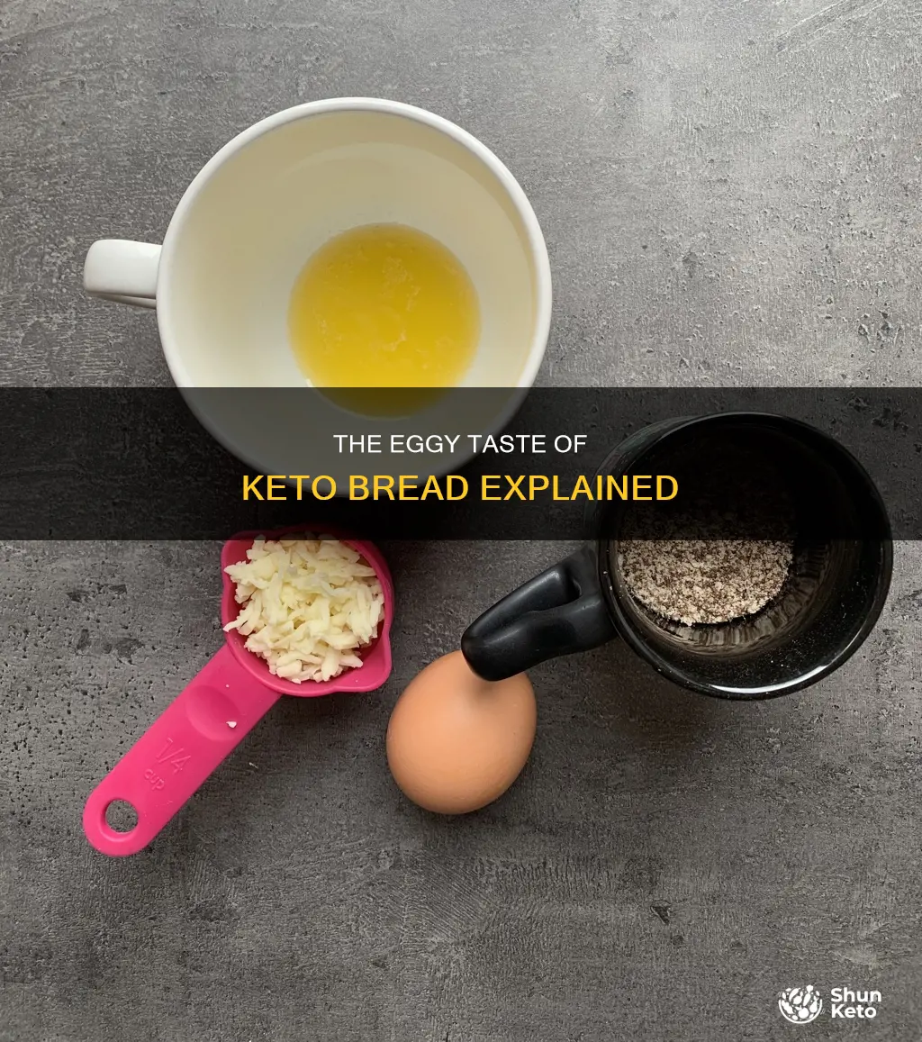 why does keto bread taste eggy