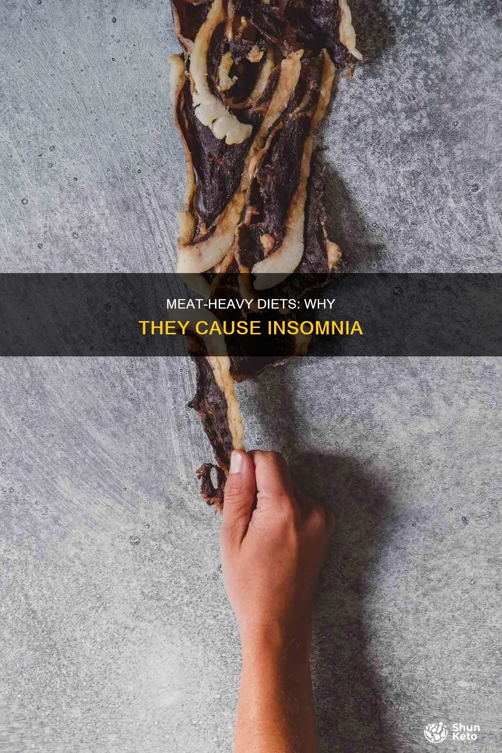 why does the carnivore diet cause insomnia