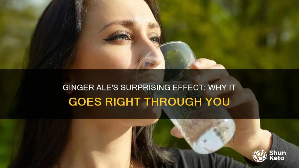 why drinking diet ginger ale goes right through me