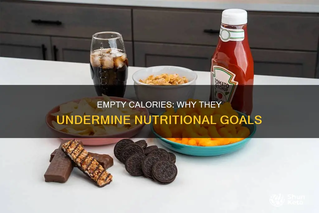 why empty calories do not support a nutritious diet