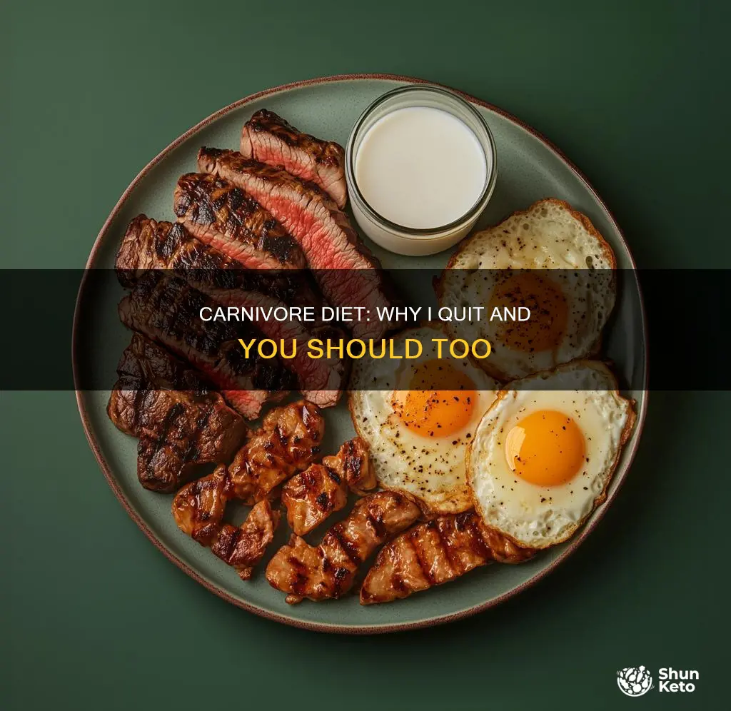 why i quit carnivore diet