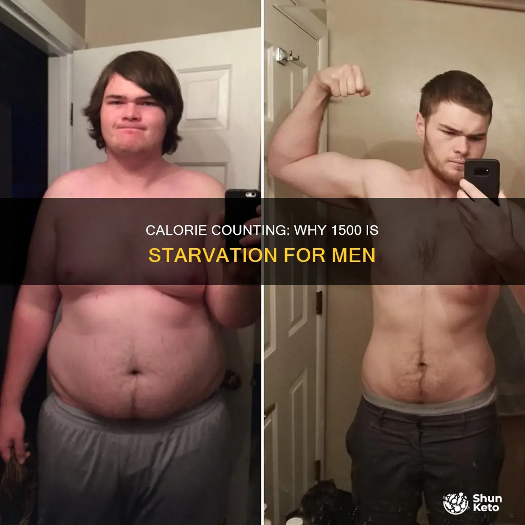 why is 1500 calories a starvation diet for a male