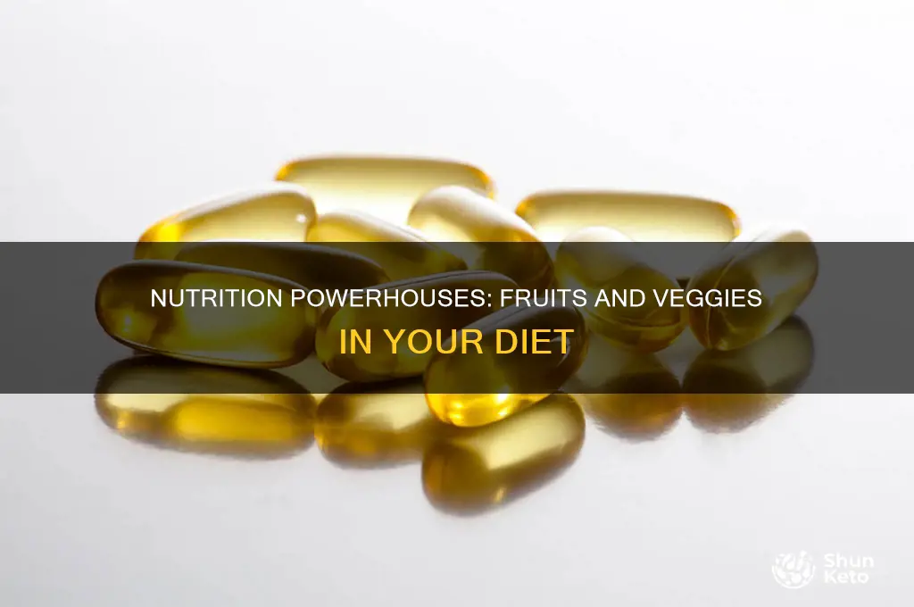 why is fruits and vegetables important in the diet