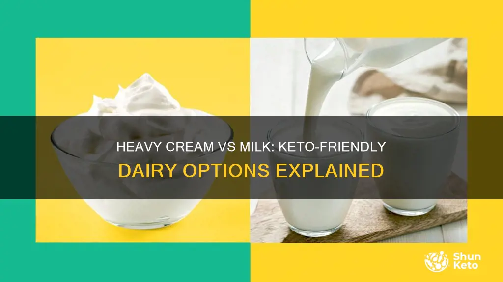 why is heavy cream keto but not milk