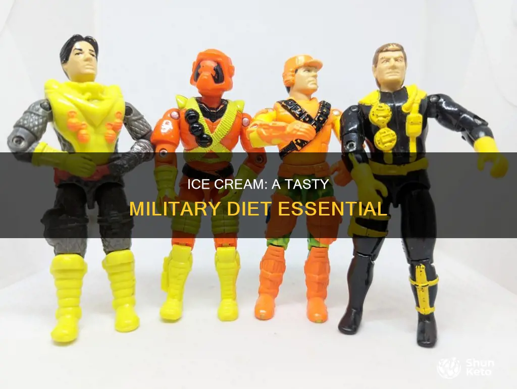 why is ice cream important in military diet
