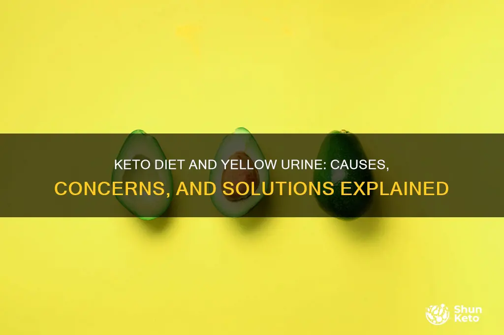 why is my pee yellow on keto diet
