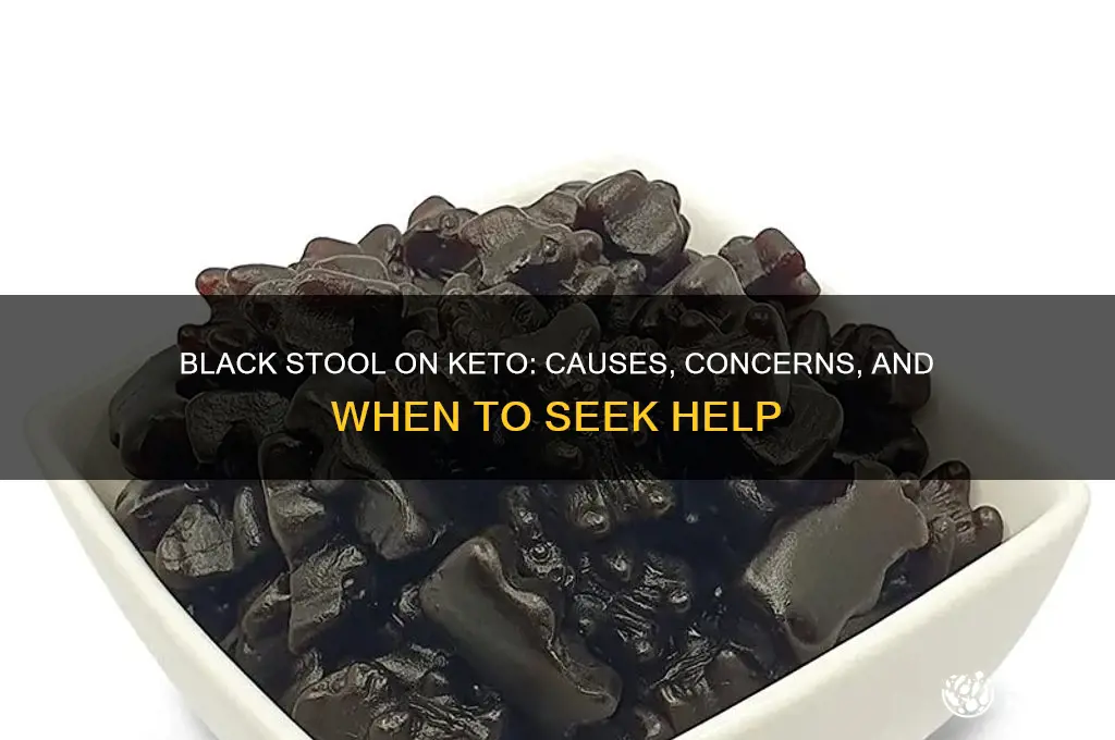 why is my poop black on keto diet