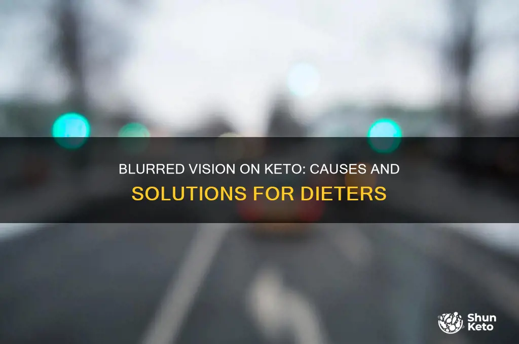 why is my vision blurred from starting keto diet