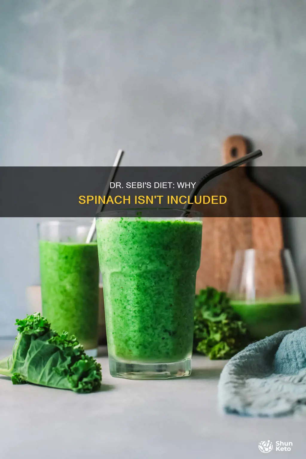 why is spinach not apart of dr sebi diet