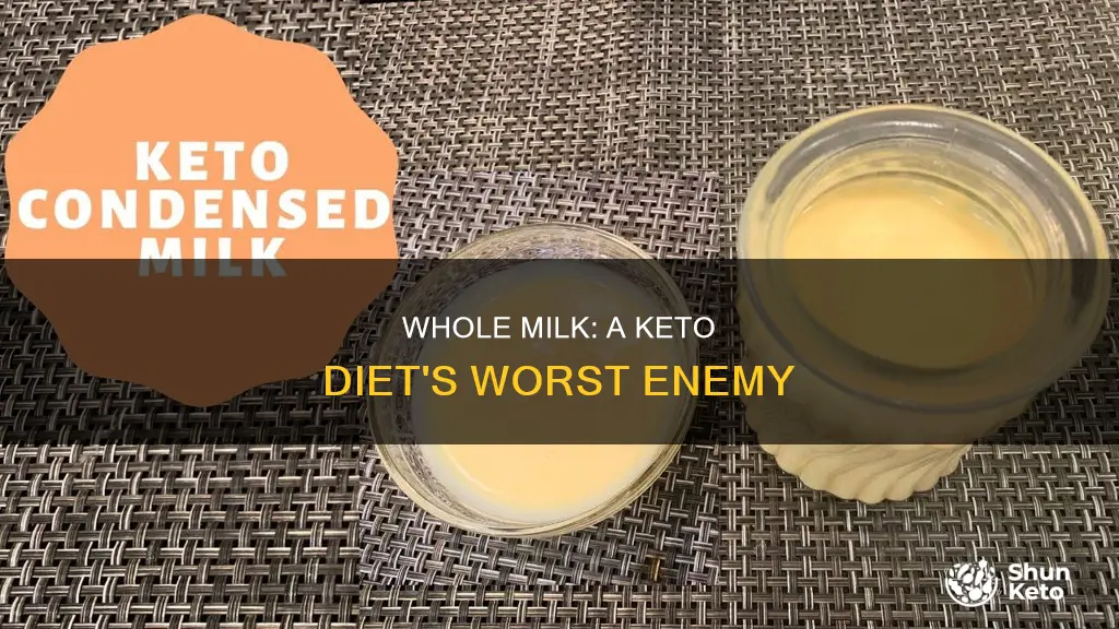 why is whole milk bad on keto