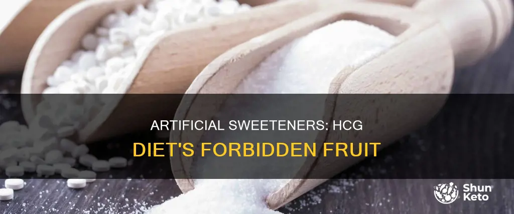 why no artificial sweeteners on hcg diet