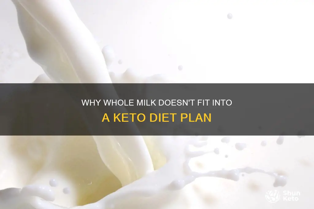 why no whole milk on keto diet