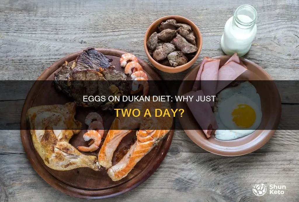 why only 2 eggs a day on the dukan diet