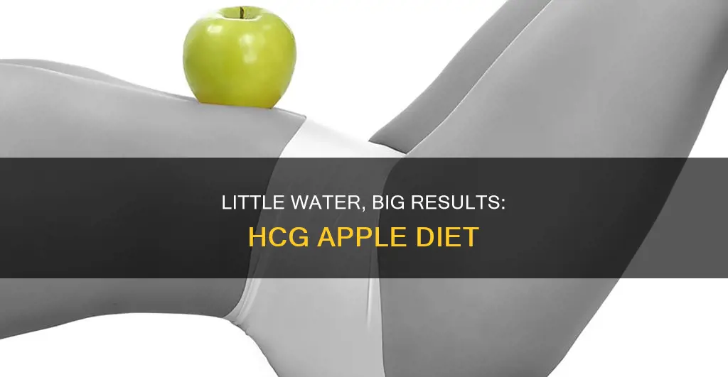 why only lottle water on hcg diet apple day