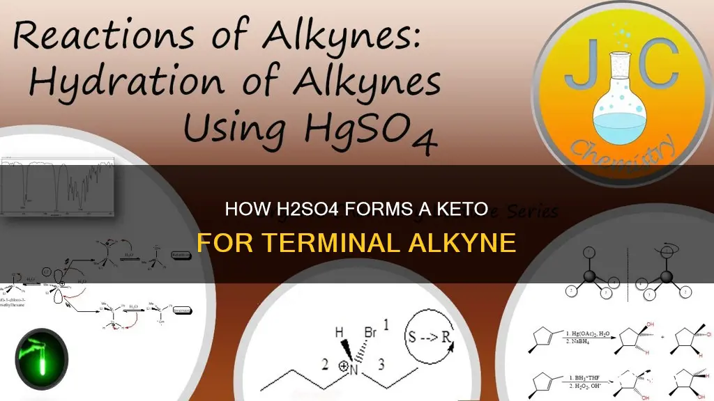 why use hgso4 to forma keto for a terminal alkyne