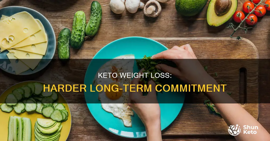 why weight loss is ahrder with long term keto