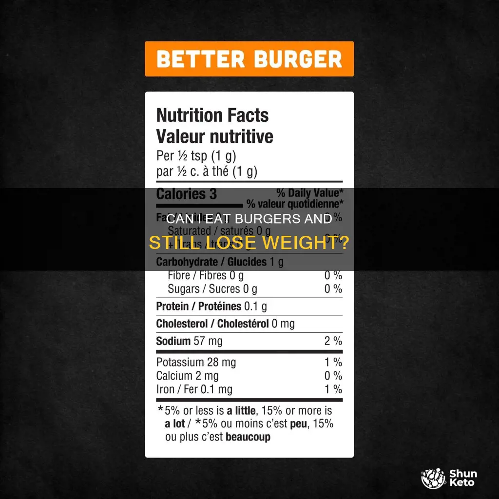 will a burger ruin my diet