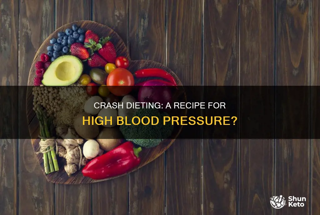 will a crash dieting raise your blood pressure