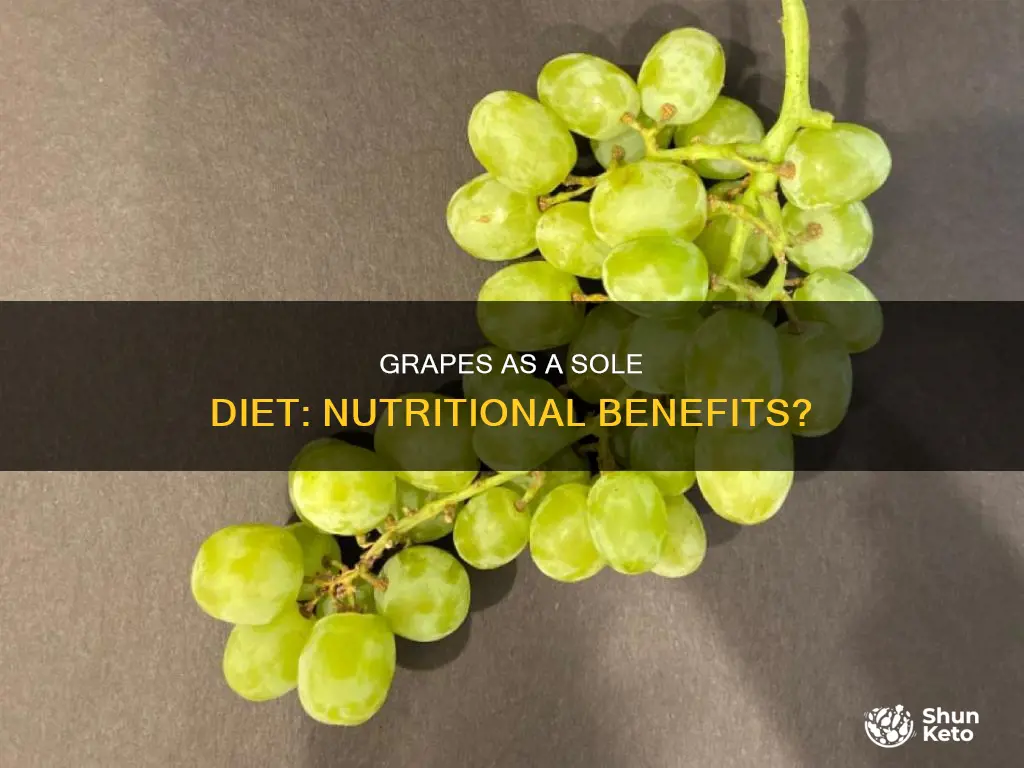 will a diet of only grapes provide enough nutrition