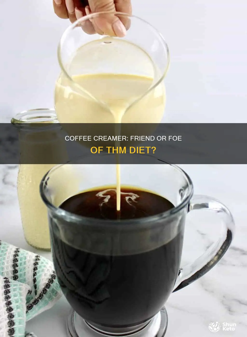 will a drop creamer in coffee hurt thm diet