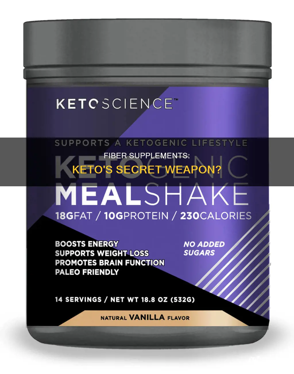 will a fiber supplement help with keto