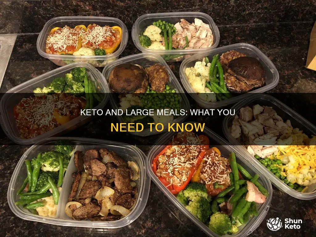 will a large meal kick me out of keto