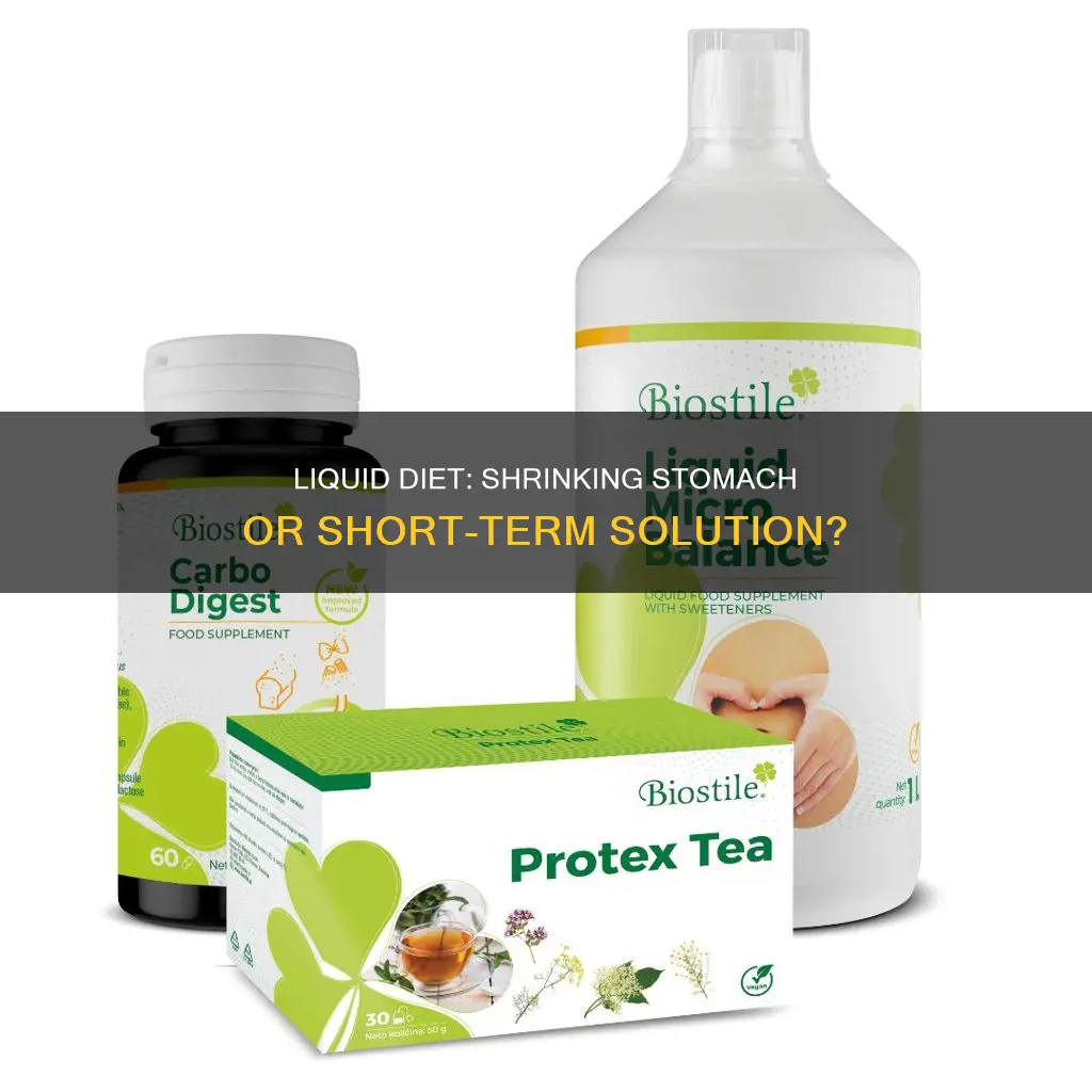 will a liquid diet shrink your stomach