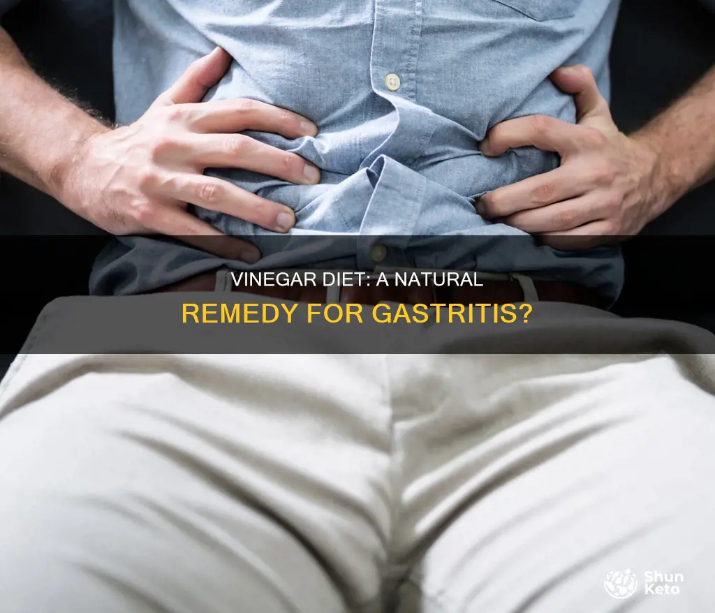 will adding vinegar to diet help with gastritis