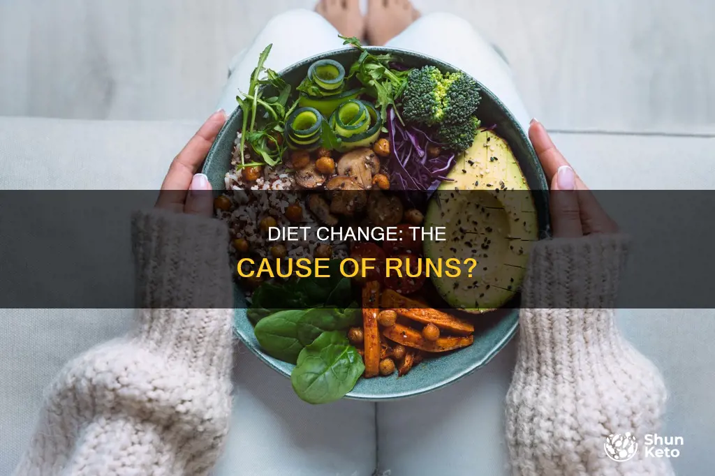 will change of diet cause runs