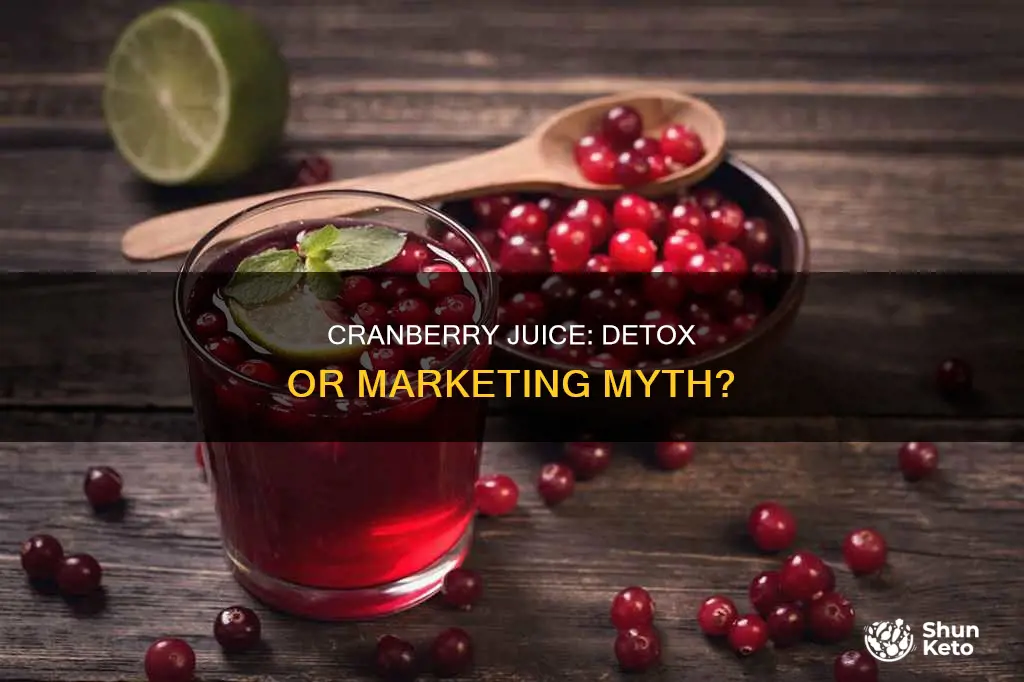 will diet cranberry juice detox you