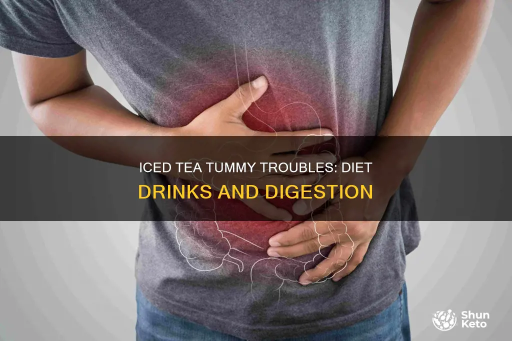 will diet iced tea upset your stomach