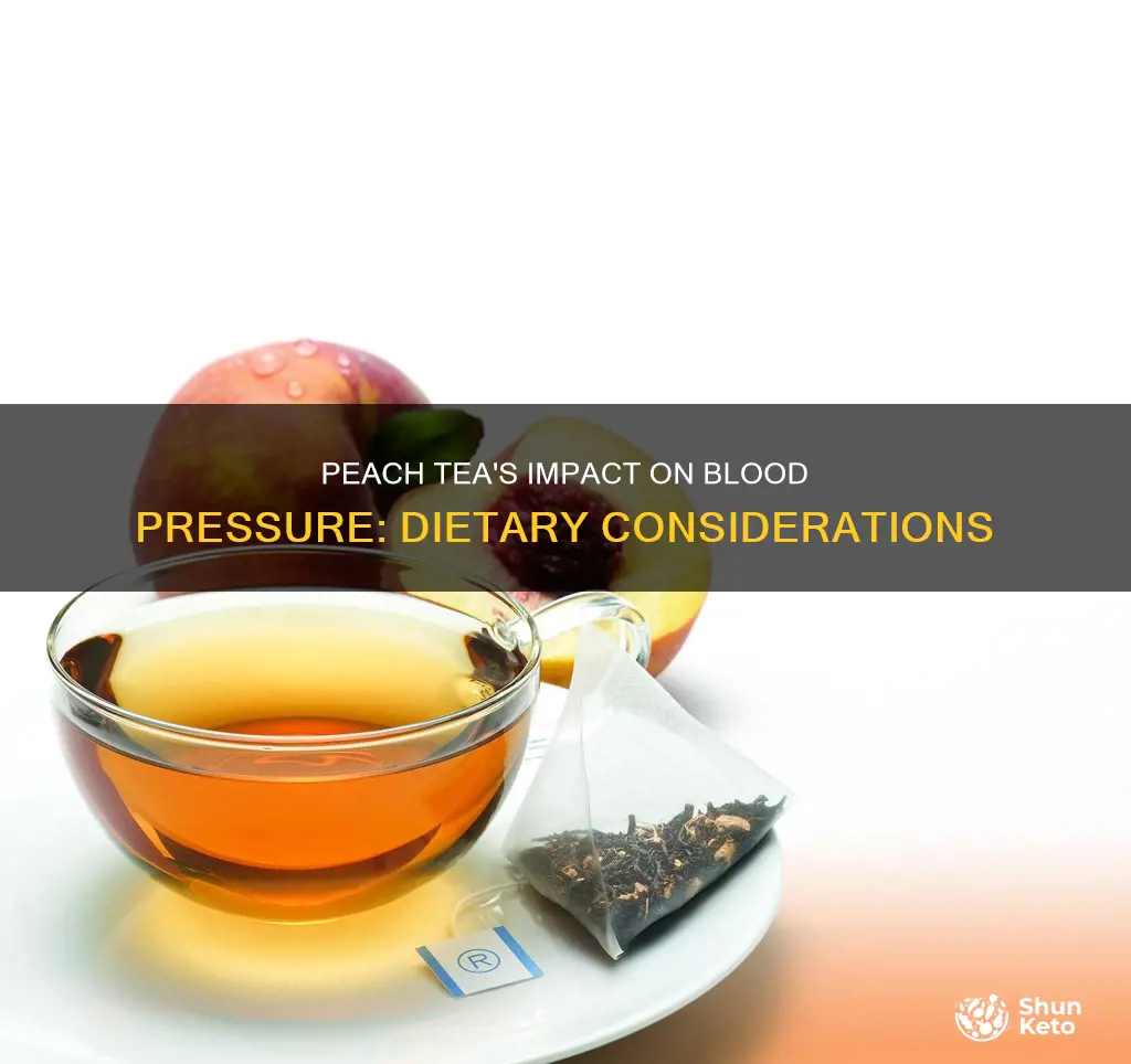 will diet peach tea raise blood pressure