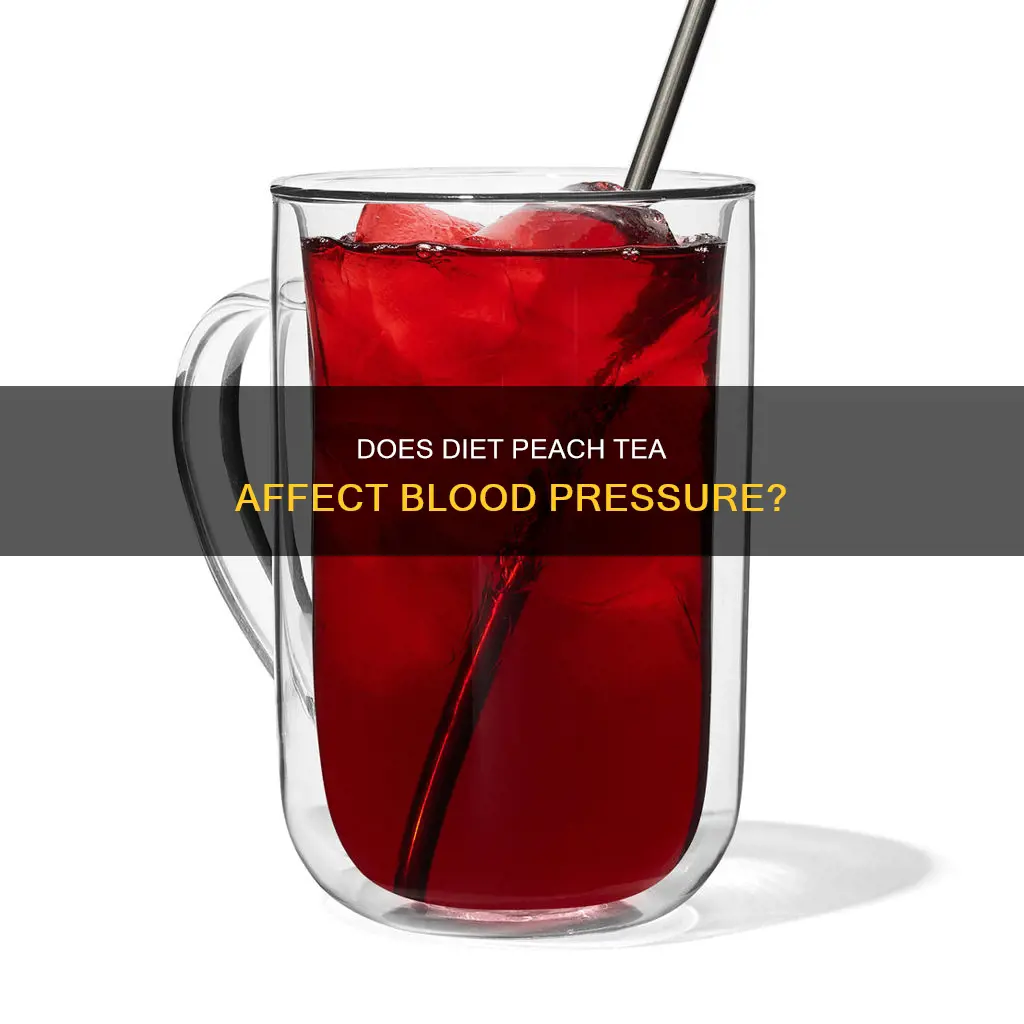 will diet peach tea raise blood pressure