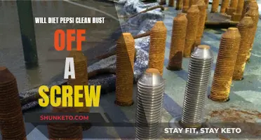 Diet Pepsi: Rust Remover for Screws?